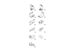 Hawa Combino 50 set 3 deuren dikte 19mm