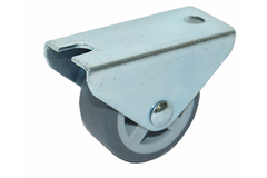 Wiel 25mm 30kg h:29 kunstst.grijs-behuiz. verzinkt