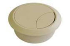 Kabelset 2-delig 80mm beige