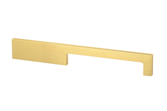 Greep drimo 224mm alu brushed gold asymm