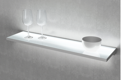 Teo Slim led glastablet 450mm 4.85W 3000K alu