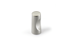 Knop Almus, H 23 mm, ø 12 mm, Mat vernikkeld