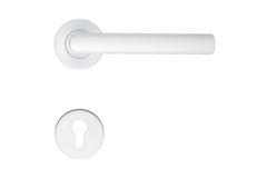 Deurkruk Pro i shape 19mm wit structuur r+e cyl