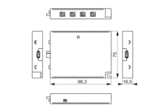 Mec Driver 4-kanaal RF-Module 12V - 4 groepen