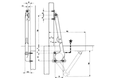 Meubelschaar cea-lift 602 links chroom