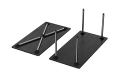Clappo set opblapbare tafelpoten h.71 chroom