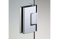 Verstelbare laterale scharnier wand/glas, voor 6/8 mm glas, B50 H80, chroom