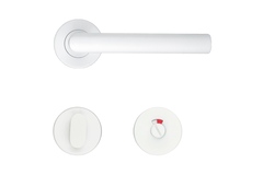 Deurkruk Pro i shape 19mm wit structuur r+wc