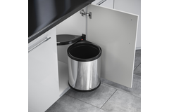 Hailo Mono RVS Zwart 15l