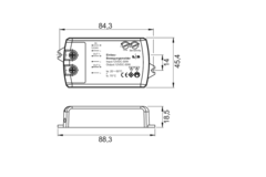 Led bewegingssensor microwave 12v max 36w