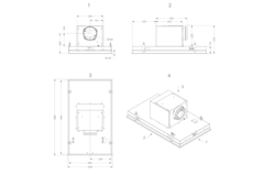 Novy Pureline 90 cm wit motor met Led