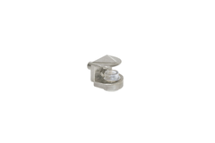 Schapdrager voor glas 5mm verstelbaar 4-10mm vernikkeld met pin