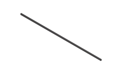 Dwarsreling legrabox 1080mm carbon zwart