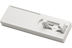 Kastbaarhouder linear  alu wit