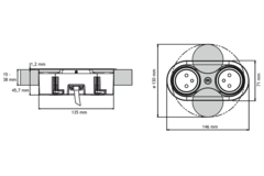 Eight wit b-f 1 stopcontact + 1 usb