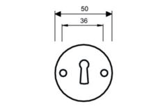 Sleutelplaat nr.4 f1 cylinder alu natuur