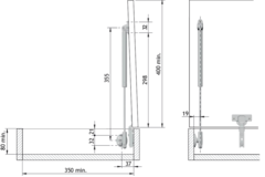 Gaspomp Kraby 90n l355 geremde opening voor kist