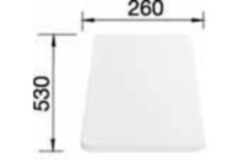 Snijplaat 530x260x17 (median)