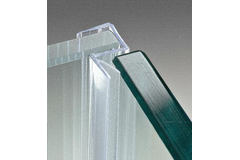 Dichting met aanslag 90° l2200mm vr glas 10/12 mm
