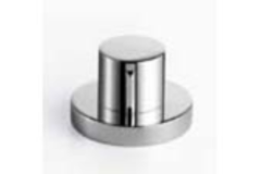 Wastebediening rond met draaiknop platina mat