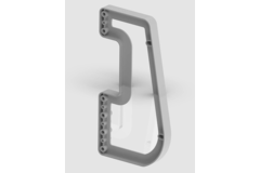 Afstandsblok lift 700 grijs