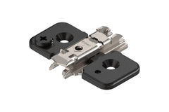 Stelplaat excentrisch schroef 0mm onyx zwart