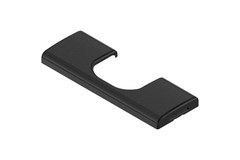 Afdekkap scharniertop clip top z/veer onyx zwart