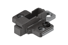Clip montageplaat 6mm onyx zwart