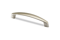 Greep Dinia, boorafstand 96, L 118 mm, B 16 mm, H 28 mm, roestvrij staal finish geborsteld