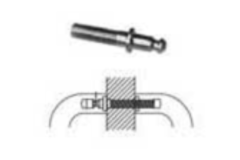 Montageset dubbel m10 130mm