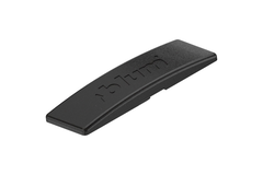 Afdekkap scharn rond 110°-107° rechte arm onyx zwa