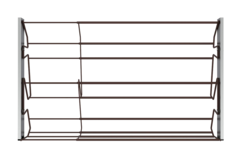 Schoenrek 60/100cm moka d.48cm uittrek