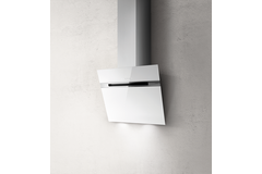 Stripe lux muur afvoer wit glas 60 cm