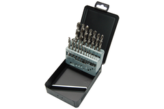 Set 19 metaalboren 1-10mm casette