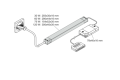 Led Emotion Frankfurt sturing 60W, 12V, 2.5a ontvanger/konvertor