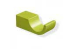 Hewi 800.90.01090 enkele haak 50mm appelgroen