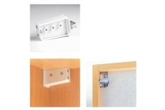 Kastophanger te schroeven links wit Camar 8