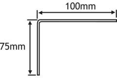 Consolen vast 1168/ 75x100 wit