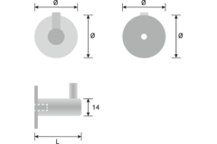 Kapstok PIN DESIGN