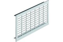 Luchtrooster  alu 250 x 110