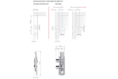 Kastophanger APC6 rechts met drevels
