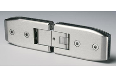 Scharnier serie 600 regelb.glas/glas 8/12mm i-lijn rvs look