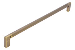 Greep 320mm alu geribbeld vintage goud
