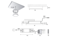 Set Sun XT led spot 24V