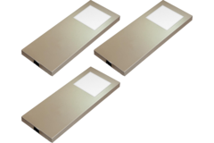 Hera set 3 x Slim-pad F led 5W 24V 3000K RVS-look+ transfo led 15