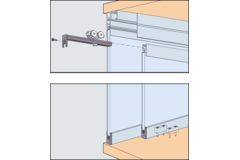 Garnituur Hawa Clipo 36 GPPK, voor 1 deur