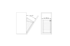 Waskorf korpus 400mm chroom B316xh420xd270mm