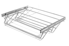 Uitschuifbaar schoenrek 560-1000mm chroom