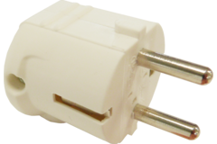 Stekker haaks pvc 2pol+a 10-16a wit ip20