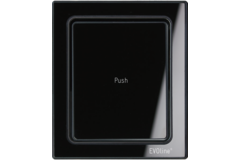 Evoline port push cuisine zwart glas b-f3 stopcont 3 stopcontacten